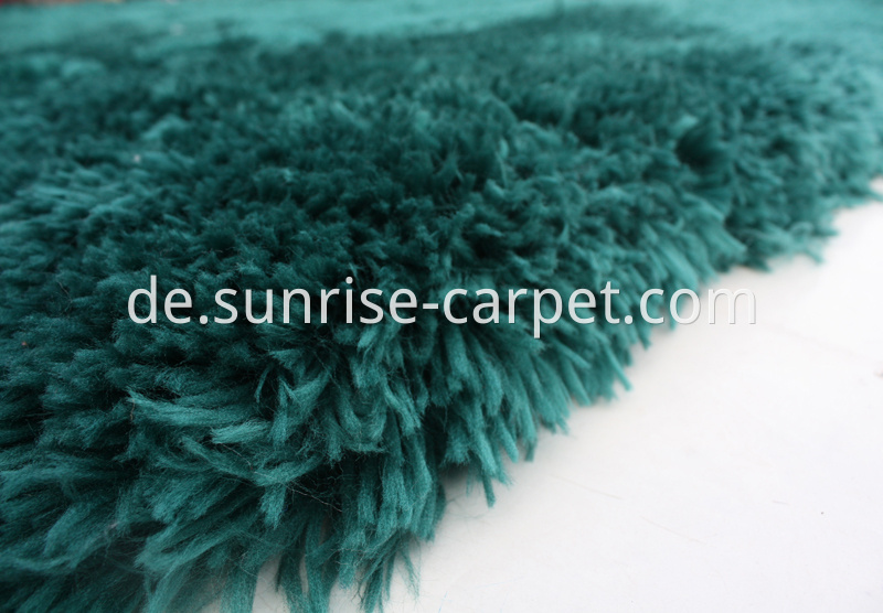 Soft Imitation Fur Shaggy Blue Rug